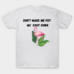 Don’t make put my foot down funny T-Shirt